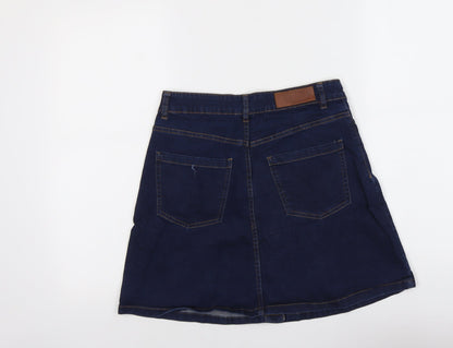 Womens UK Size M VERO MODA A-Line Denim Skirt