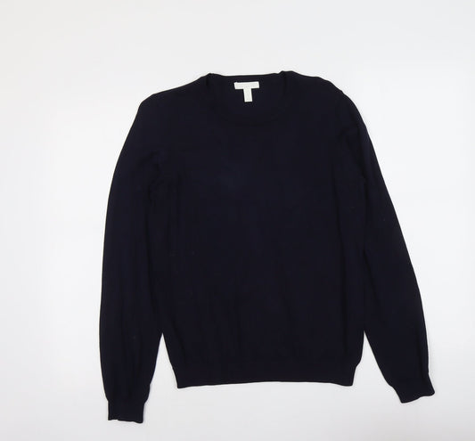 Womens UK Size M H&M Blue Pullover Jumper