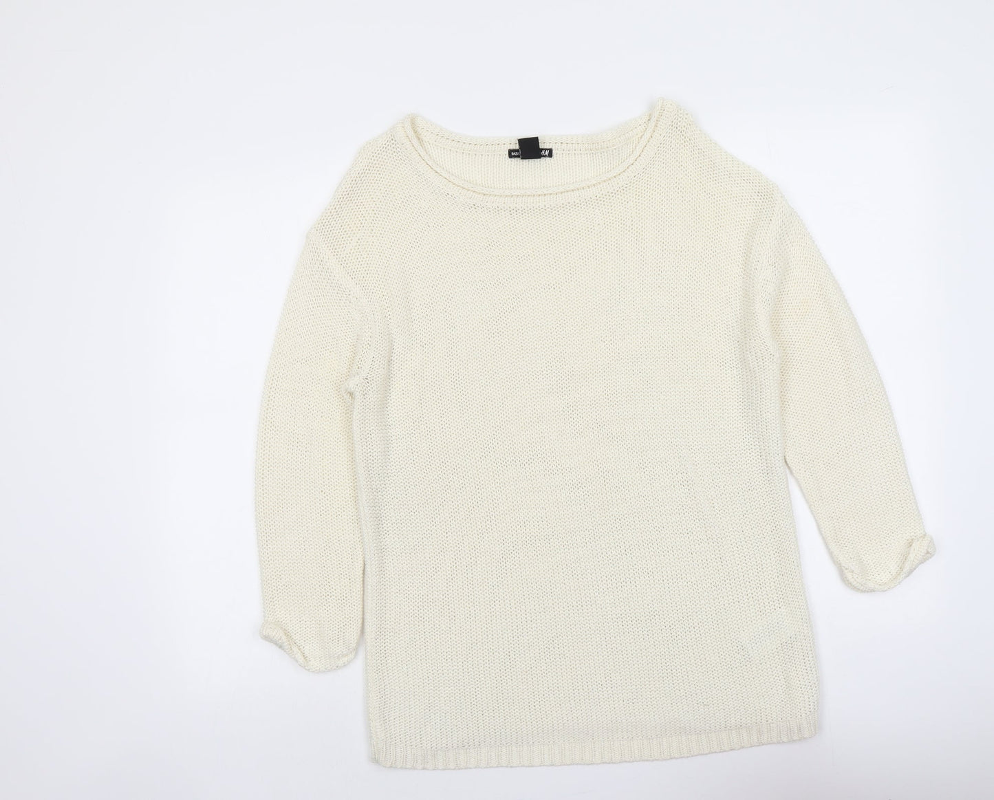 Womens UK Size M H&M Ivory Pullover Jumper