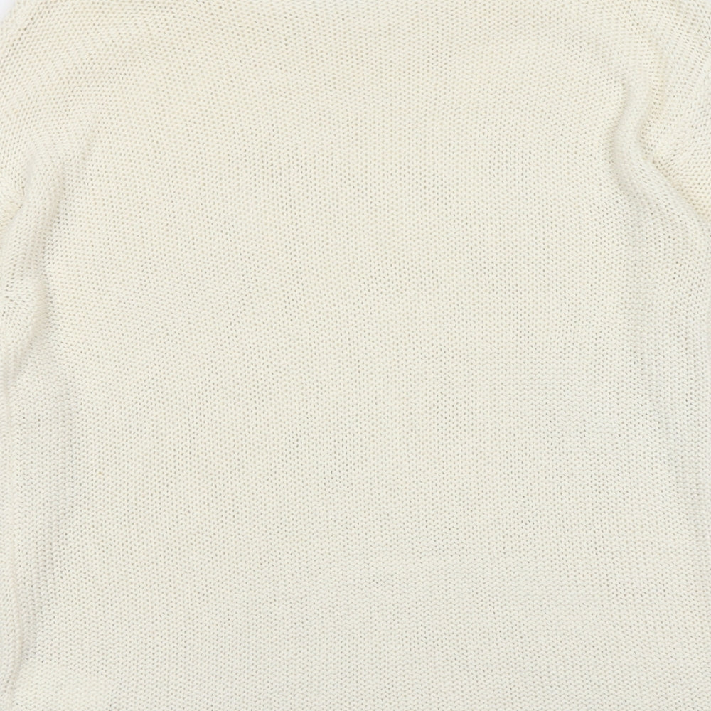 Womens UK Size M H&M Ivory Pullover Jumper
