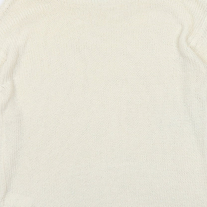 Womens UK Size M H&M Ivory Pullover Jumper