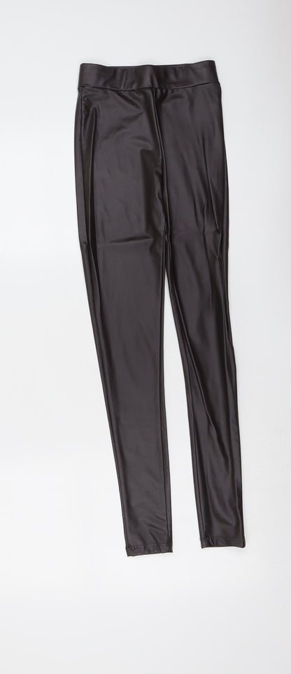 Womens UK Size XS Pull&Bear  Chino Brown Leggings