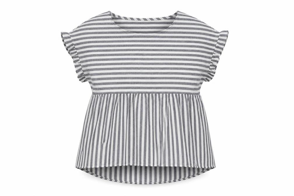 Womens UK Size M SheIn Grey Basic Blouse