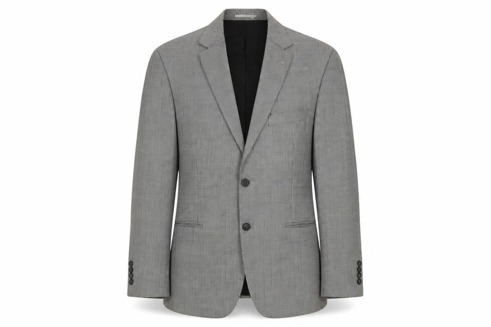 Mens UK Size L Atelier Torino Regular Grey Suit Jacket