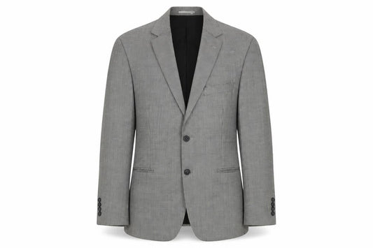 Mens UK Size L Atelier Torino Regular Grey Suit Jacket