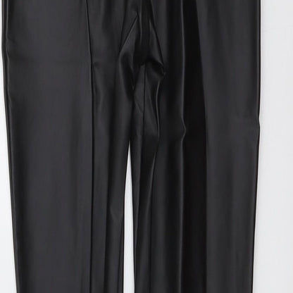 Pull&Bear Womens Black Polyester Chino Leggings Size XS L26 in