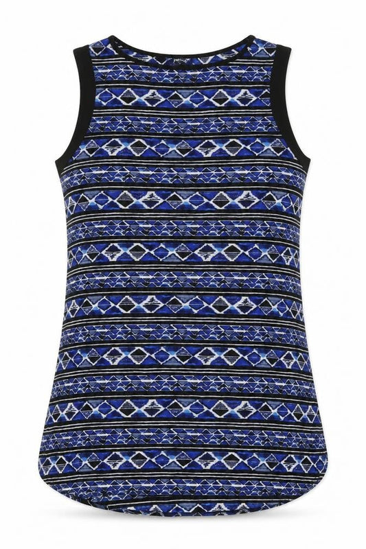 Womens UK Size 14 Papaya Blue Basic Tank