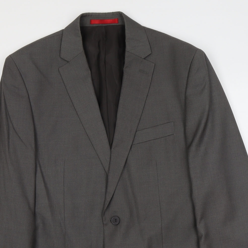 Mens UK Size M Burton Regular Grey Suit Jacket