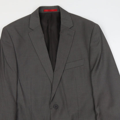 Mens UK Size M Burton Regular Grey Suit Jacket