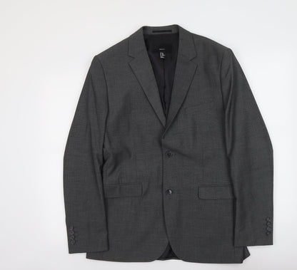 Mens UK Size M H&M Regular Grey Suit Jacket