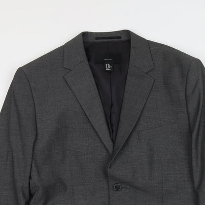 Mens UK Size M H&M Regular Grey Suit Jacket