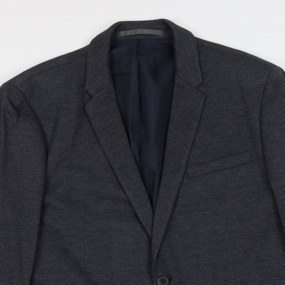 Mens UK Size M Burton Regular Blue Suit Jacket