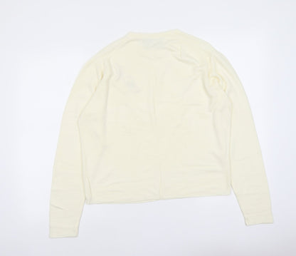 BHS Womens Ivory Round Neck Acrylic Pullover Jumper Size 18