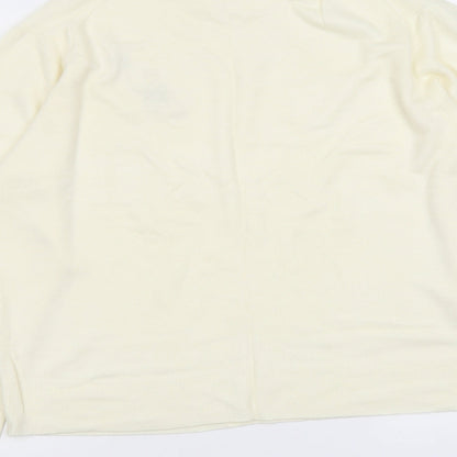 BHS Womens Ivory Round Neck Acrylic Pullover Jumper Size 18