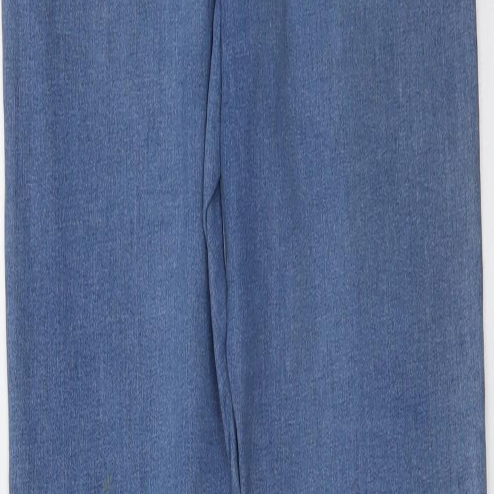 Denim & Co. Womens Blue Cotton Jegging Jeans Size 8 L31 in Regular Button