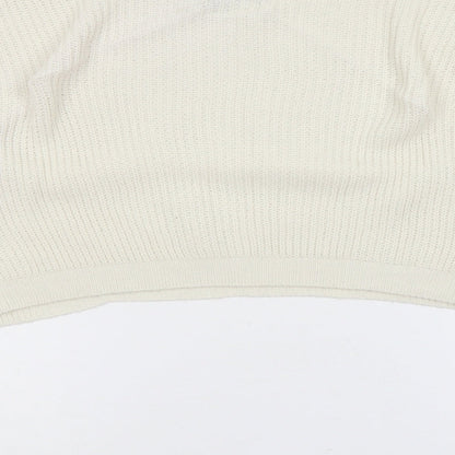 Womens UK Size 10 PRETTYLITTLETHING Ivory Pullover Jumper