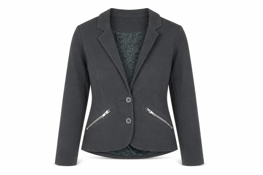 Divided by H&M Womens Grey Jacket Blazer Size 8 Button