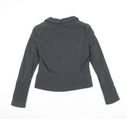 Divided by H&M Womens Grey Jacket Blazer Size 8 Button