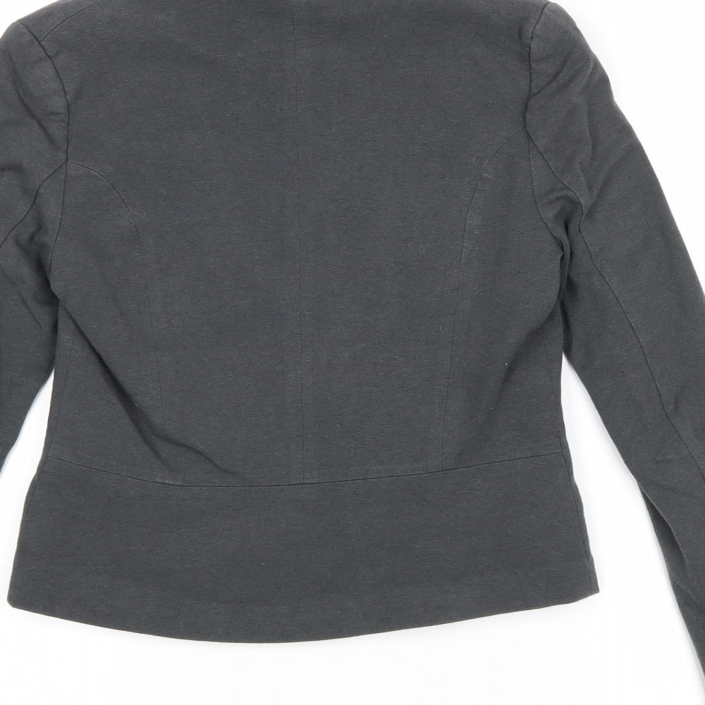 Divided by H&M Womens Grey Jacket Blazer Size 8 Button