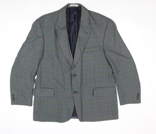 Mens UK Size 44 Berkertex Regular Green Suit Jacket