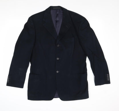 Mens UK Size 40 Marks and Spencer Regular Blue Suit Jacket