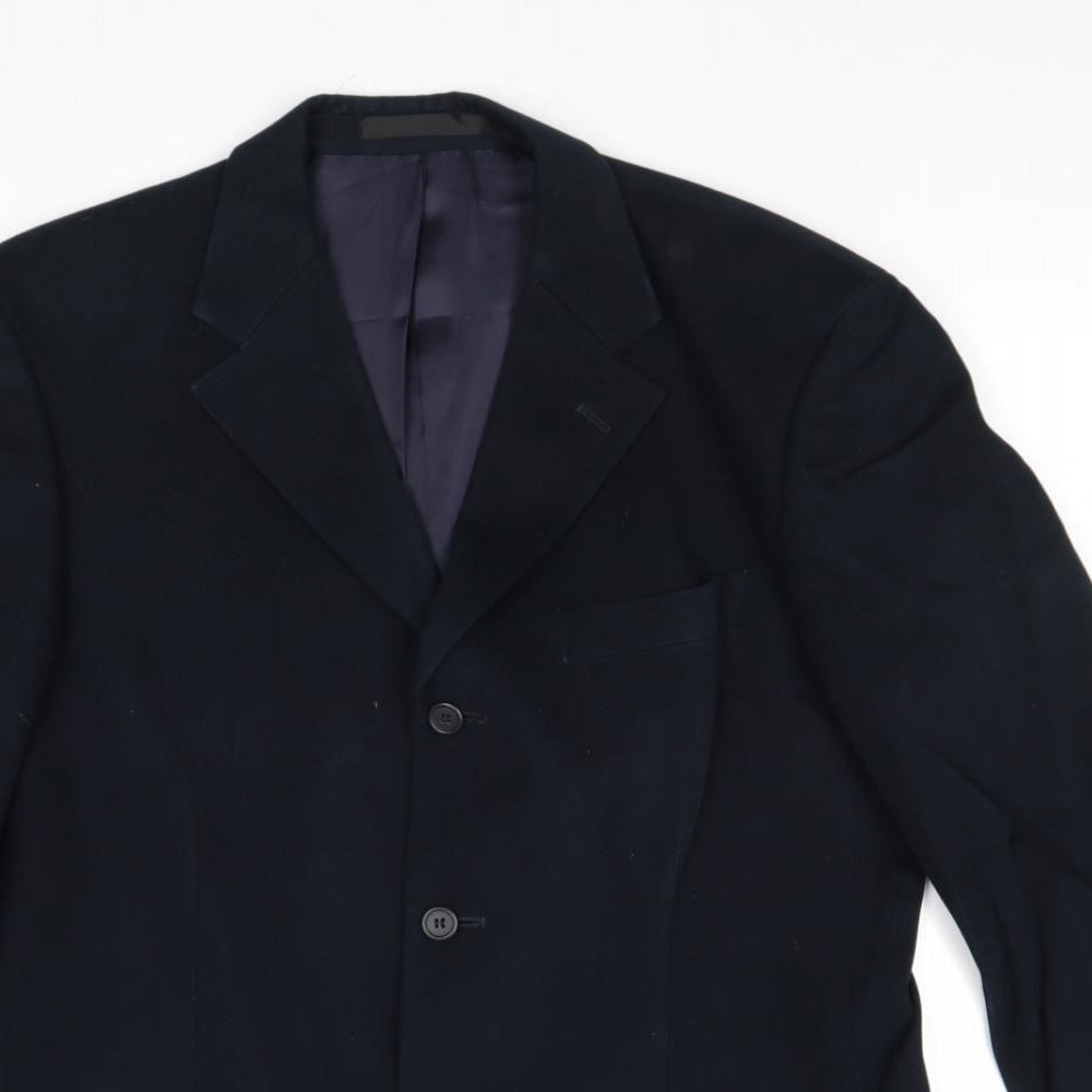 Mens UK Size 40 Marks and Spencer Regular Blue Suit Jacket