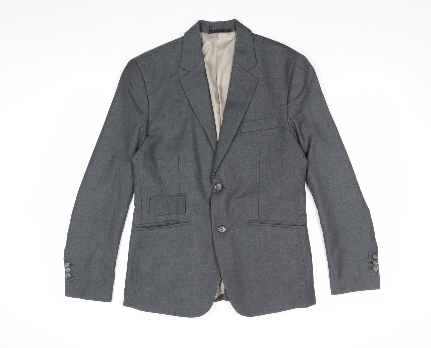 Mens UK Size 36 Preworn Regular Grey Suit Jacket