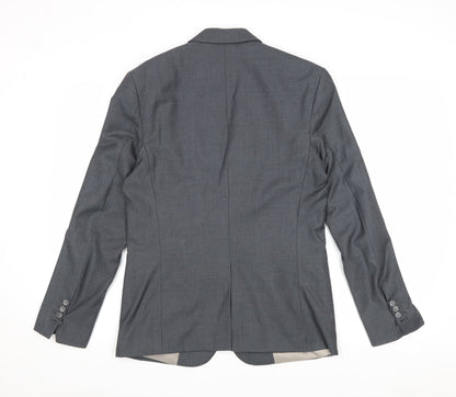 Mens UK Size 36 Preworn Regular Grey Suit Jacket