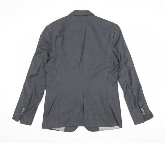 Mens UK Size 36 Preworn Regular Grey Suit Jacket