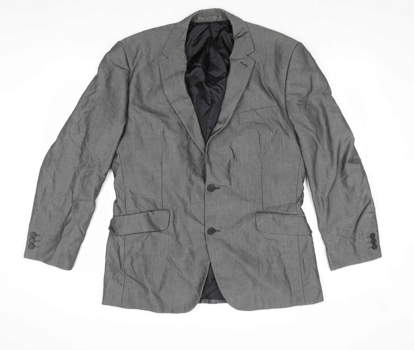 Mens UK Size 42 Preworn Regular Grey Suit Jacket