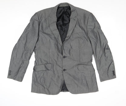Mens UK Size 42 Preworn Regular Grey Suit Jacket