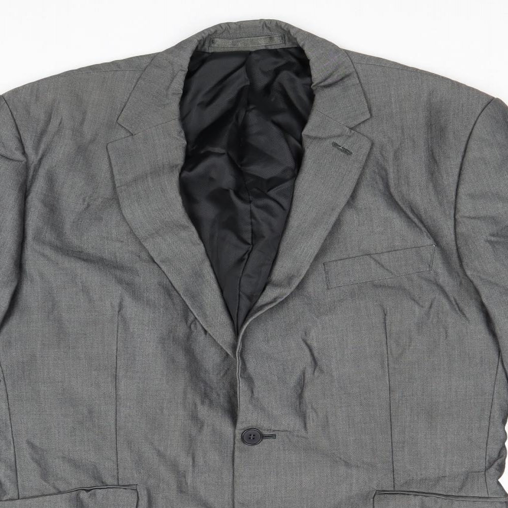 Mens UK Size 42 Preworn Regular Grey Suit Jacket