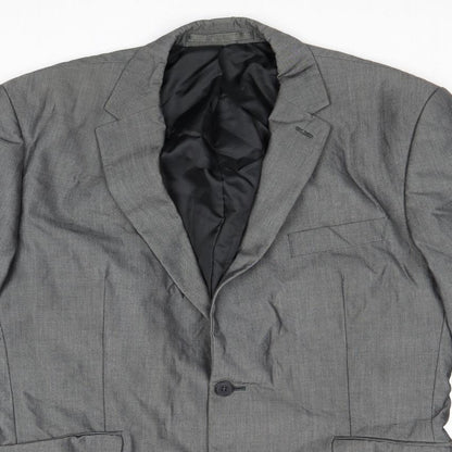 Mens UK Size 42 Preworn Regular Grey Suit Jacket