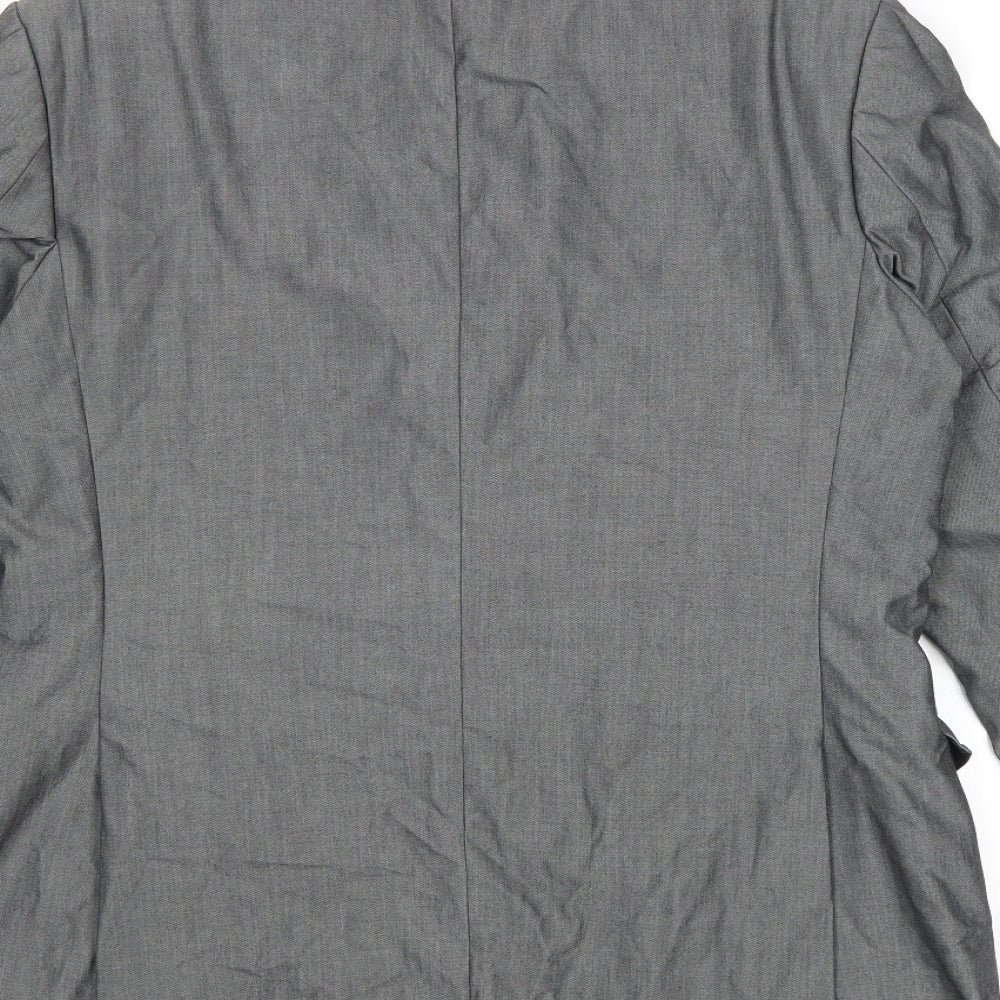Mens UK Size 42 Preworn Regular Grey Suit Jacket