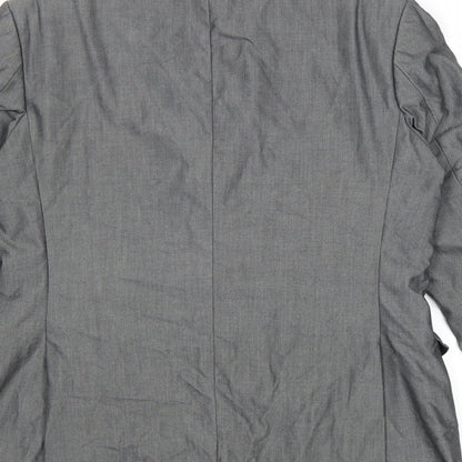 Mens UK Size 42 Preworn Regular Grey Suit Jacket