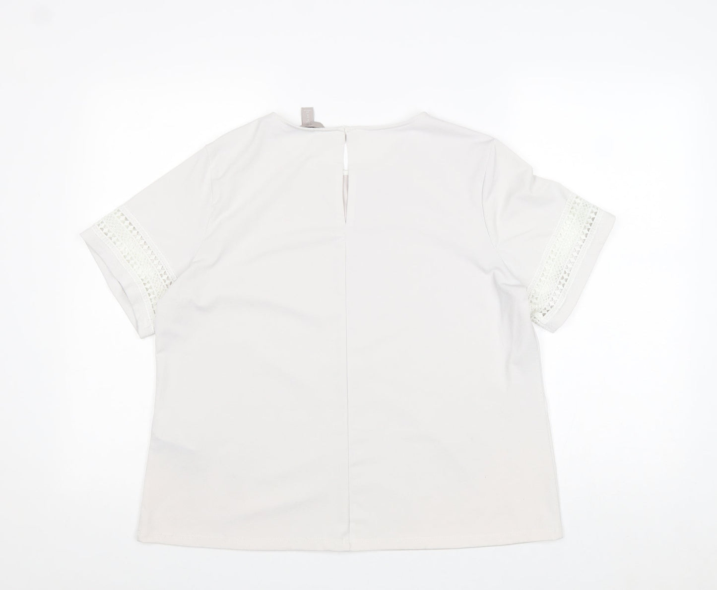 Womens UK Size M H&M White Basic Blouse