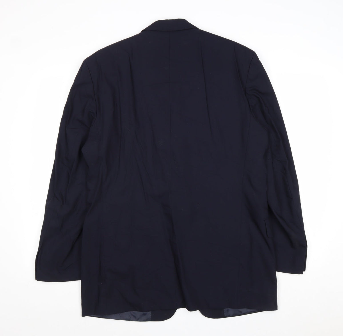 Mens UK Size 40 Woolmark Regular Blue Suit Jacket