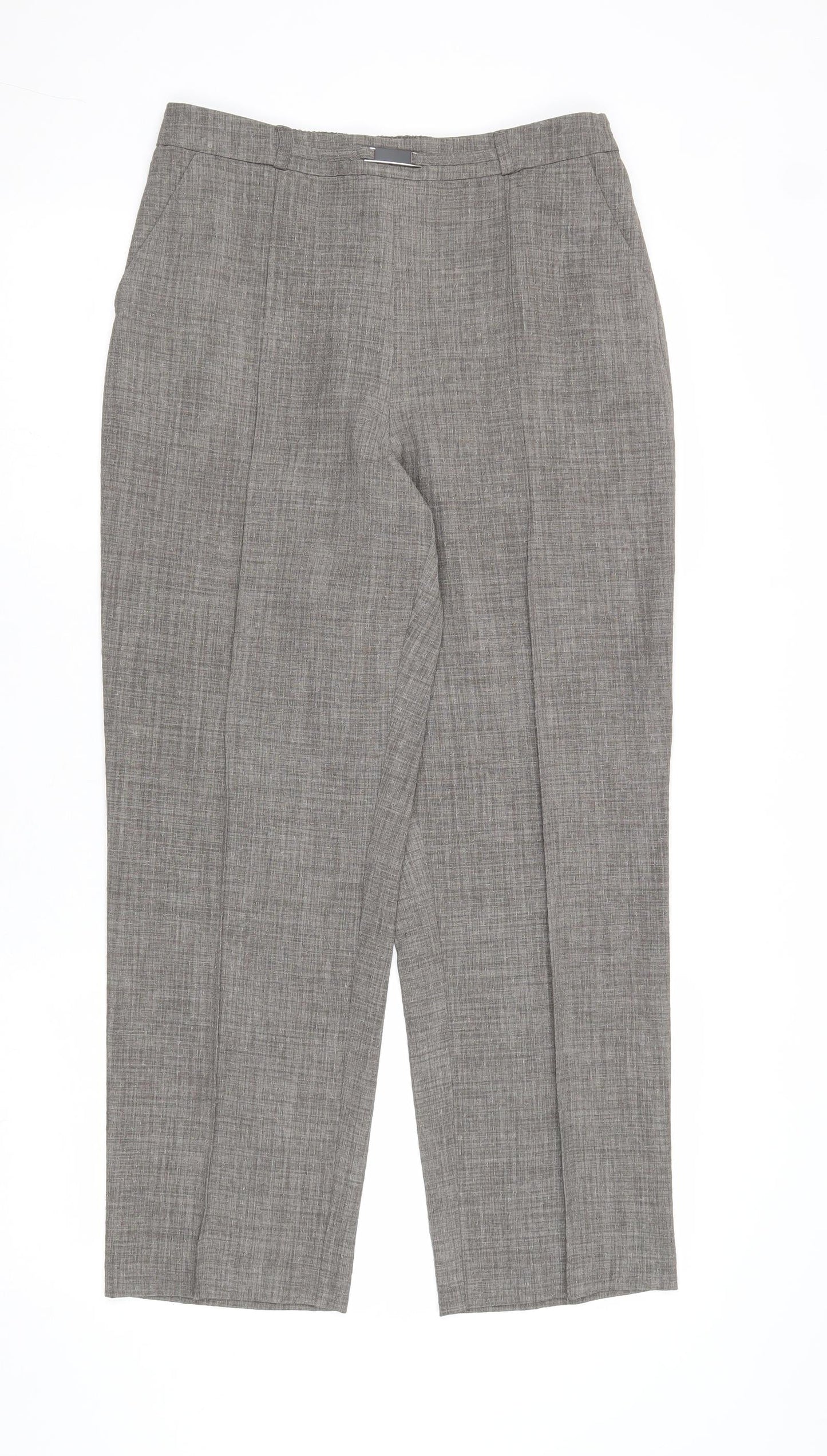 Womens UK Size 12 EWM Regular Fit  Grey Trousers