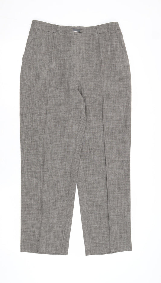 Womens UK Size 12 EWM Regular Fit  Grey Trousers