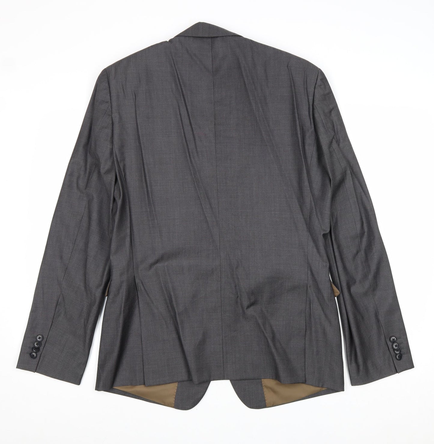 Mens UK Size 40 Woolmark Regular Grey Suit Jacket