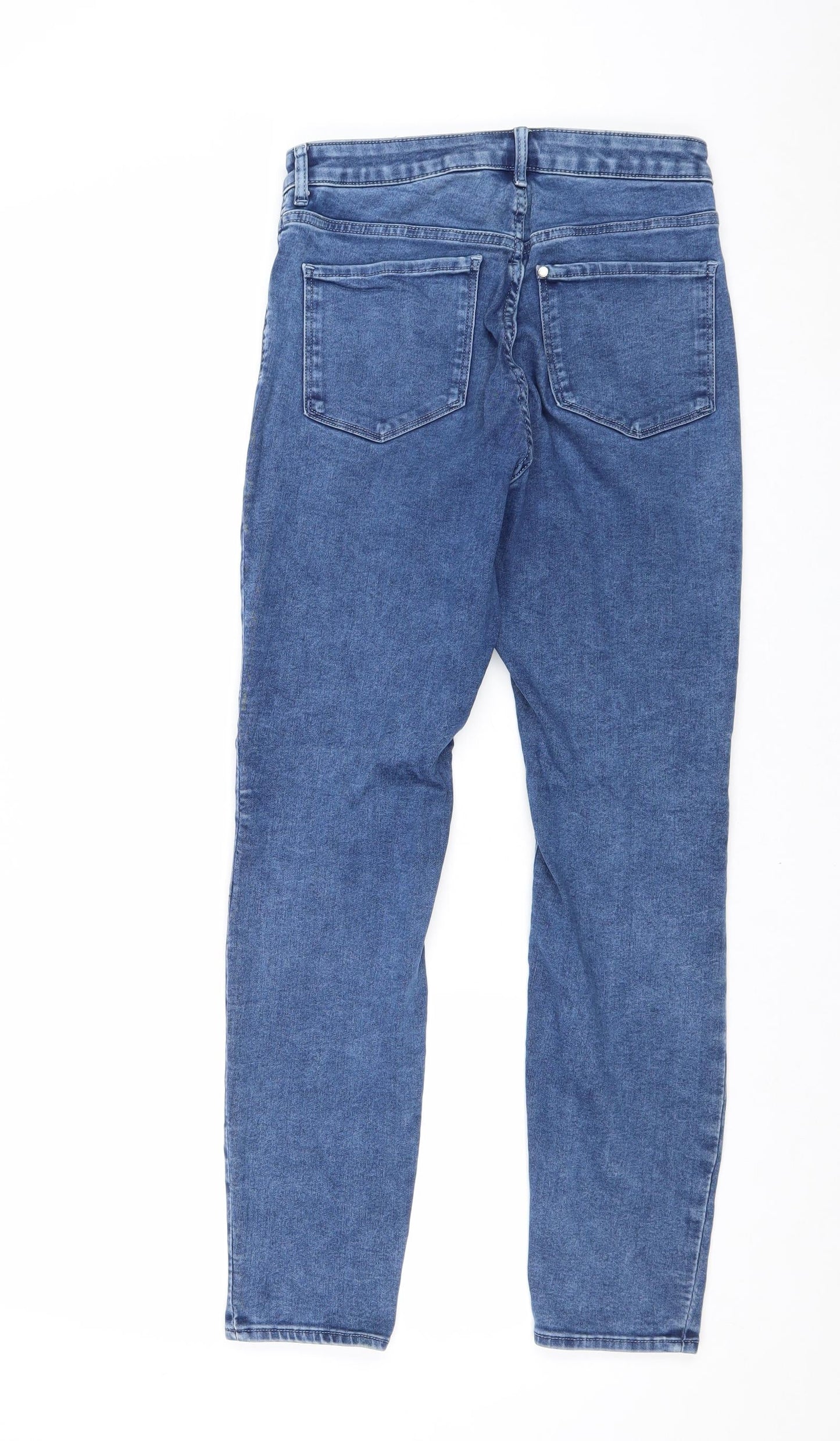 Womens UK Size 28 in H&M Regular Fit Straight Blue Jeans