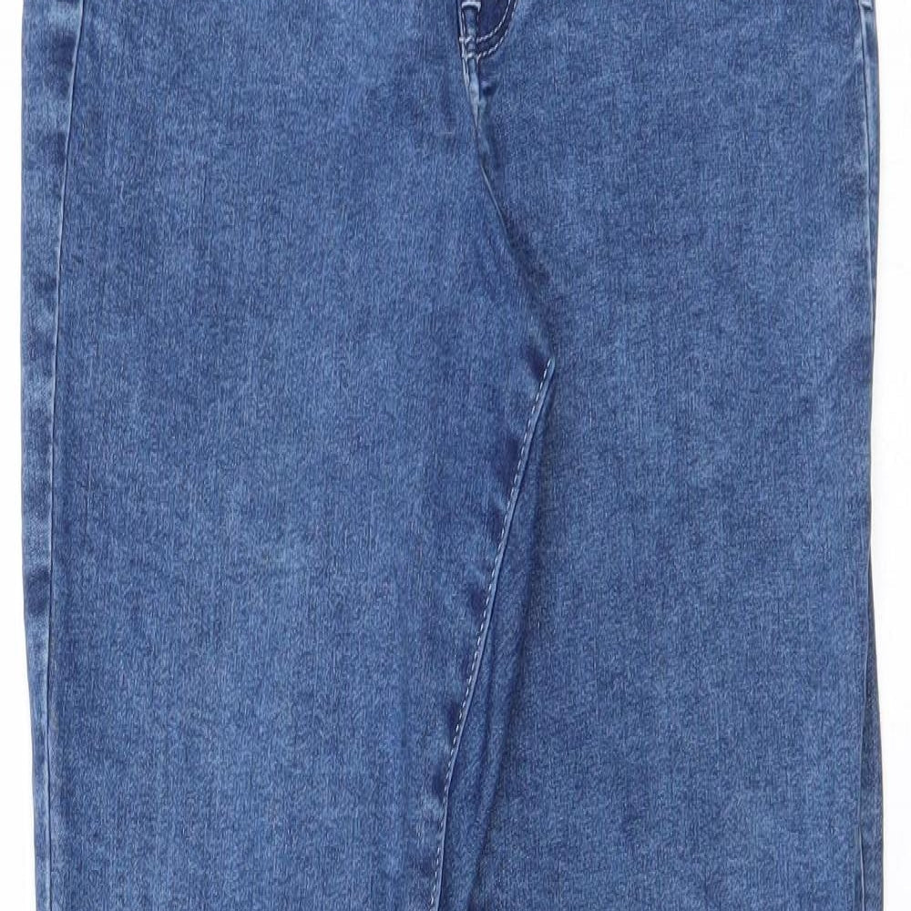 Womens UK Size 28 in H&M Regular Fit Straight Blue Jeans