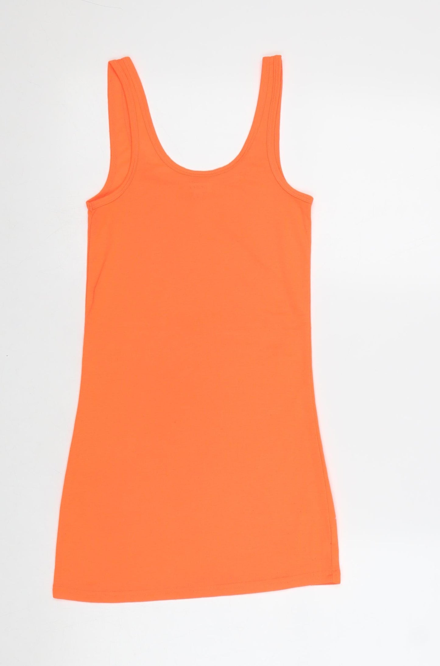 Womens UK Size 8 River Island Orange Basic Tank