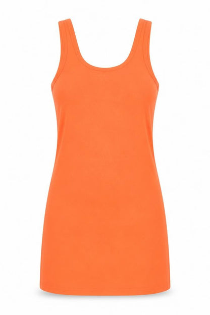 Womens UK Size 8 River Island Orange Basic Tank