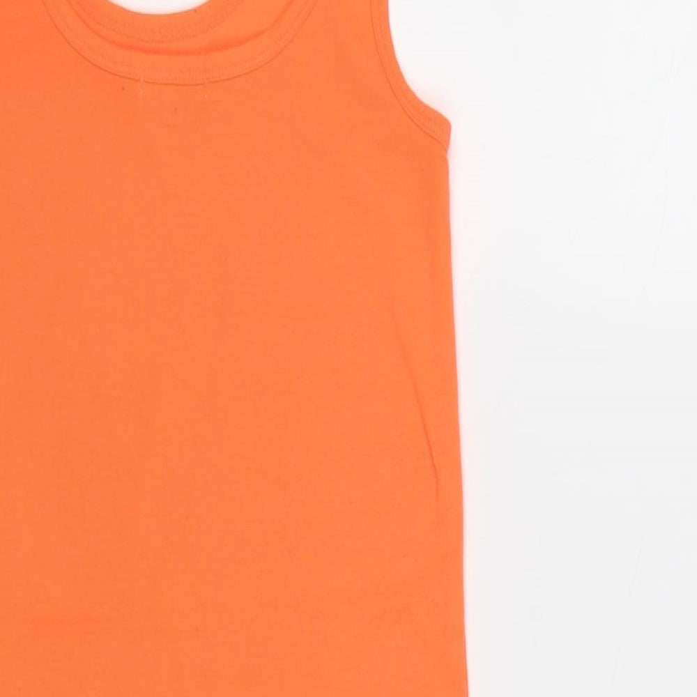 Womens UK Size 8 River Island Orange Basic Tank