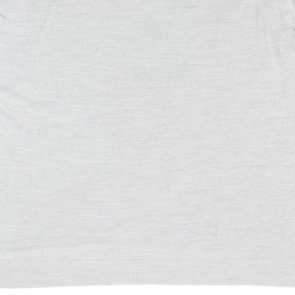 Primark Womens Grey Round Neck Acrylic Pullover Jumper Size L