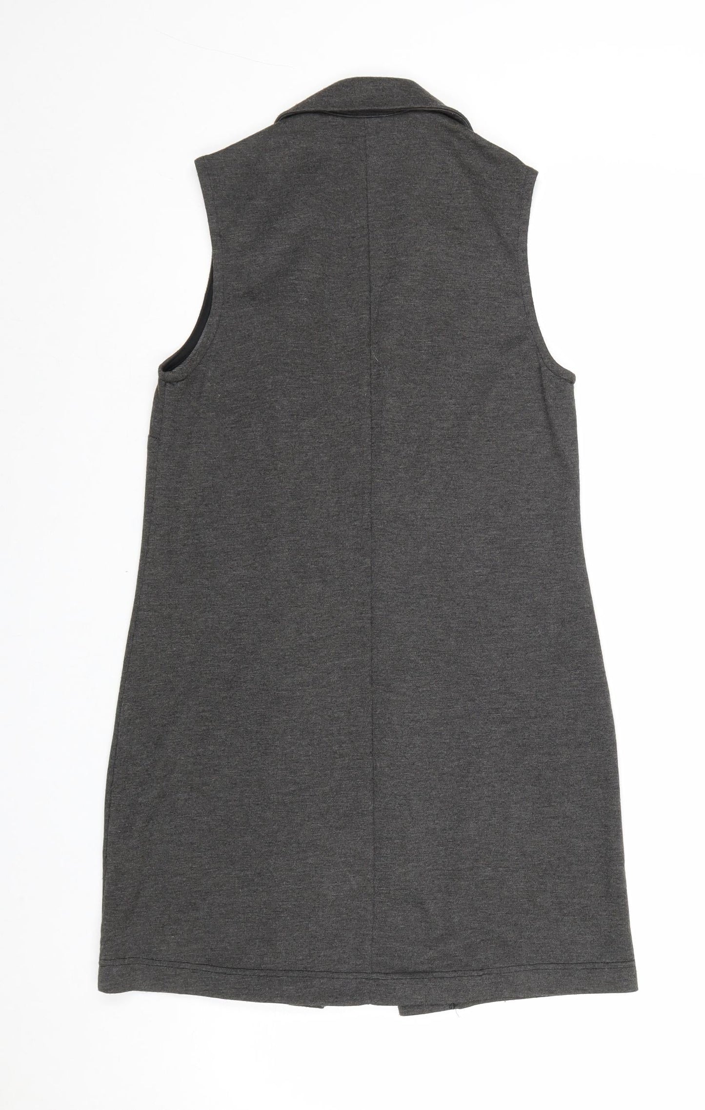Womens UK Size 8 New Look Grey Gilet