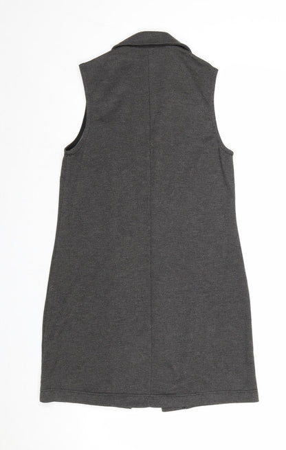 Womens UK Size 8 New Look Grey Gilet