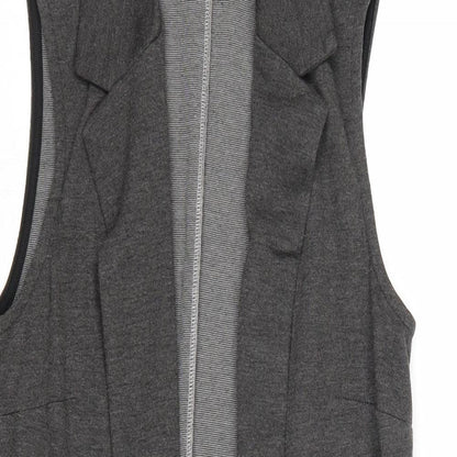 Womens UK Size 8 New Look Grey Gilet