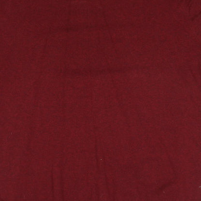 Easy Mens Blue Round Neck Cotton Pullover Jumper Size 2XL Short Sleeve